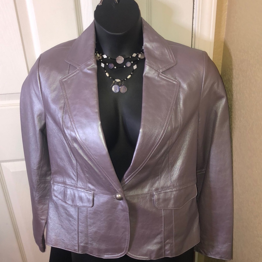 Leather Blazer